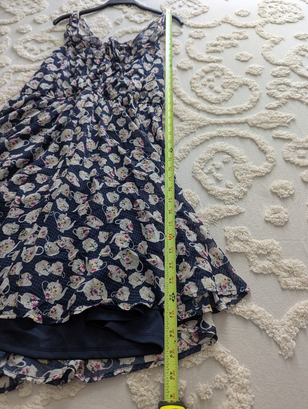 Disney Lauren Conrad Chiffon Alice In Wonderland Mad Hatter Tea Party Dress XXL - Picture 9 of 12